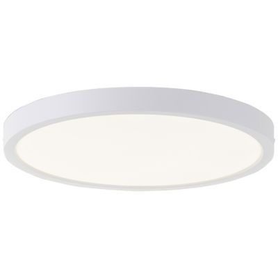 NAVARA Plafonnier blanc LED intégrée 24W plastique ampoule incluse