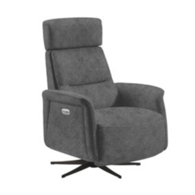 NAZARE - Fauteuil Relax Electrique Microfibre Gris