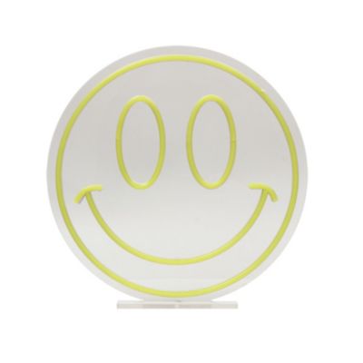 Veilleuse Smiley 8cm - Lumineuse Enfant - Bleu NEUF