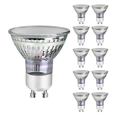 NETTLIFE 10 Ampoule GU10 LED blanc chaud 3W 30W, lampe à économie d'énergie 3000K