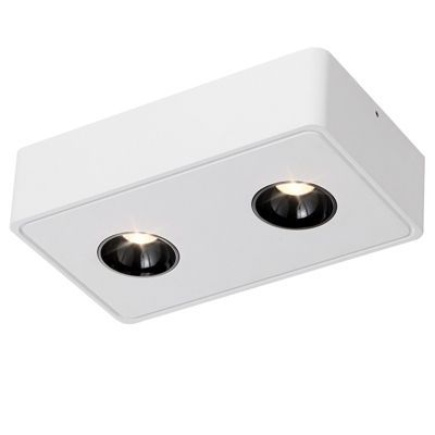 NETTLIFE 2 Spots de plafond Ekig blanc chaud 11W en saillie petits pour cuisine couloir chambre salle à manger