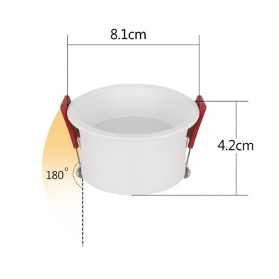 NETTLIFE 5 Spots encastrables LED blanc chaud 3000 K pour salle de bain salon cuisine couloir bureau salle à manger IP44 5W
