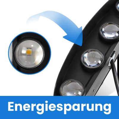 NETTLIFE Applique murale LED pour intérieur : lot de 1 appliques murales extérieures noires haut vers le bas 7 W IP65
