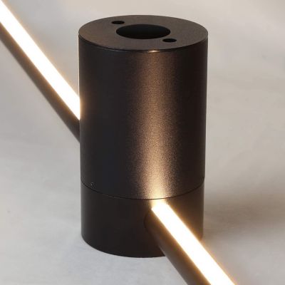 NETTLIFE LED Applique murale intérieure - 100CM noir 8W lampe de salon pivotante minimaliste lampe de nuit blanc chaud 3000K