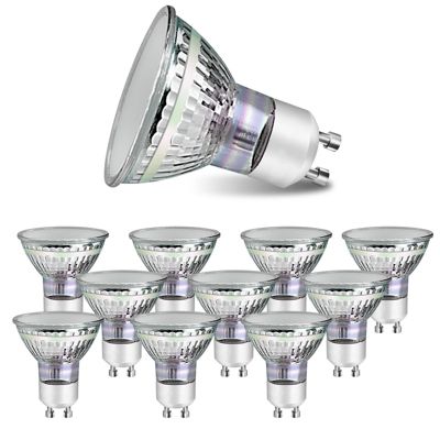 NETTLIFE Lot de 10 ampoules halogènes GU10 LED blanc chaud 4 W 40 W, lampe à économie d'énergie 3000 K