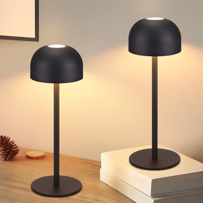 Nettlife lot de 2 lampes de table led sans fil : lampe de table tactile à intensité variable avec 3 températures de couleur