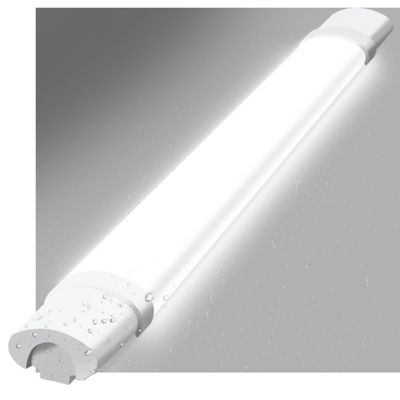 NETTLIFE Plafonnier LED anti-humidité 2 90CM -24W 3000LM plafonnier lampe d'atelier tube LED IP65 étanche 5000K