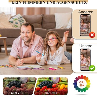 NETTLIFE Plafonnier LED Dimmable Grand 100cm Salon 90W Moderne Noir avec Télécommande