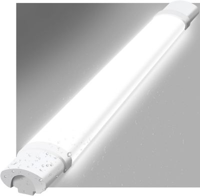 NETTLIFE plafonnier LED pièce humide lumière 120CM plafonnier 36W IP65 tube fluorescent lumière de baignoire 5000K