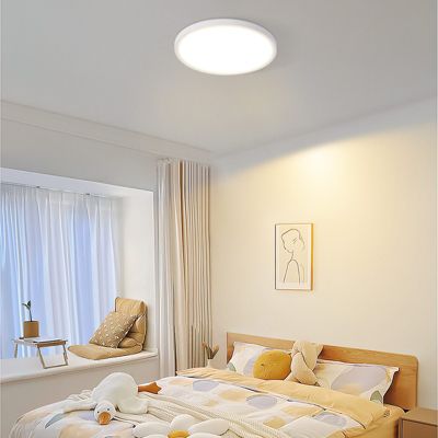 NETTLIFE Plafonnier LED Plat Pour Chambre à Coucher  18 Cm 15 W Non Dimmable Blanc Chaud 3 000 K