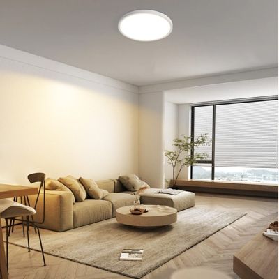 NETTLIFE Plafonnier LED Plat Pour Chambre à Coucher  18 Cm 15 W Non Dimmable Blanc Chaud 3 000 K
