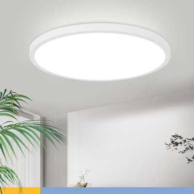 NETTLIFE plafonnier LED salle de bain 30cm lampe chambre lampe cuisine plate 4000K 18W lampe salle de bain IP44