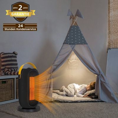 Nettlife Radiateur soufflant 1200W, silencieux, économe, PTC céramique, avec protection anti-surchauffe, transportable