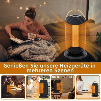 Nettlife Radiateur soufflant 1200W, silencieux, économe, PTC céramique, avec protection anti-surchauffe, transportable