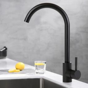 NETTLIFE robinet de cuisine robinet haute pression robinet d'évier de cuisine en acier inoxydable pivotant à 360