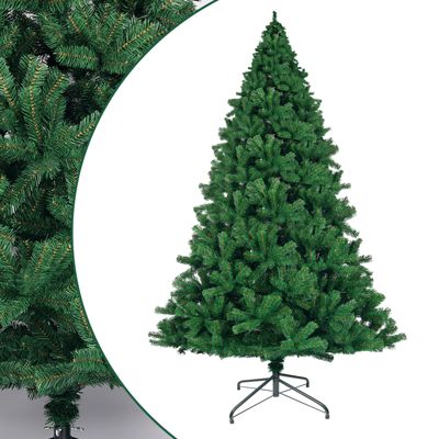 Nettlife Sapin de Noël Artificiel 210 cm, Ultra-Réaliste en PVC, Montage Rapide et Facile, Arbre de Noël Vert avec Support.
