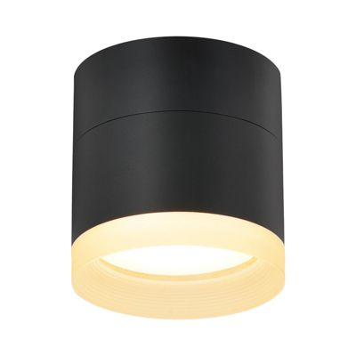 NETTLIFE Spot en saillie LED spot de plafond rond noir 5W spot en ...