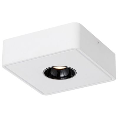 NETTLIFE Spots LED Blanc Chaud 7W - Plafond Carré Moderne pour Couloir Cuisine Salle à Manger