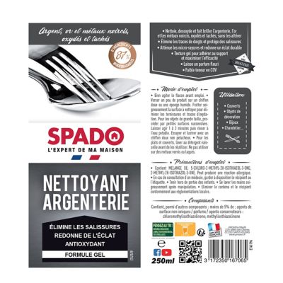 Nettoyant argenterie formule gel Spado 250ml