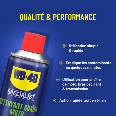 Nettoyant chaîne de moto WD40 400 ml