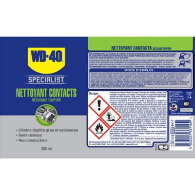 Wd40 specialist nettoyant contacts 250 ml - WD40