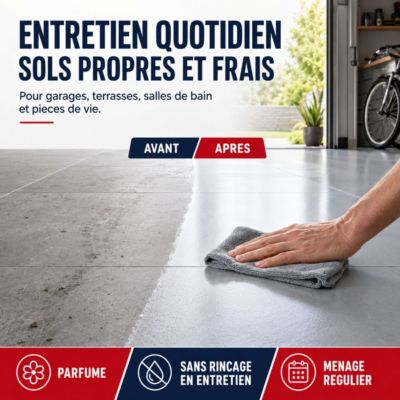NETTOYANT DÉGRAISSANT SOL : Carrelage, Tomette, Lino et PVC  - 20 L - ARCANE INDUSTRIES