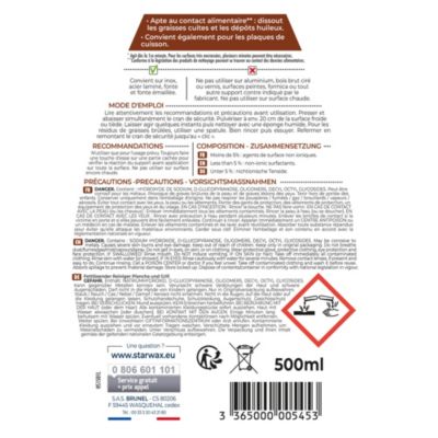 Nettoyant dégraissant plancha & barbecue 500ml