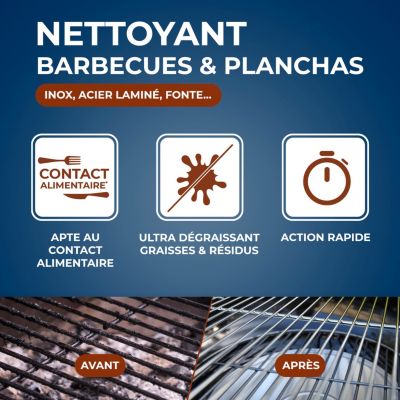 Nettoyant dégraissant plancha & barbecue 500ml
