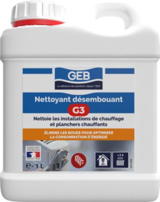 Nettoyant désembouant Geb G3 des circuits de chauffage 1L