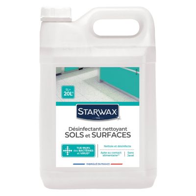 Nettoyant désinfectant multi-surfaces Starwax papaye 5L