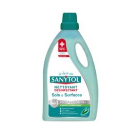 Nettoyant désinfectant sols et surfaces eucalyptus Sanytol 5L