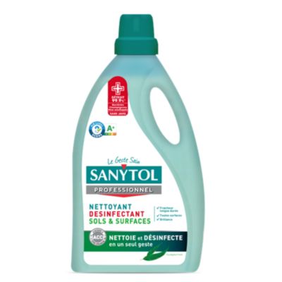 Nettoyant désinfectant sols et surfaces eucalyptus Sanytol 5L