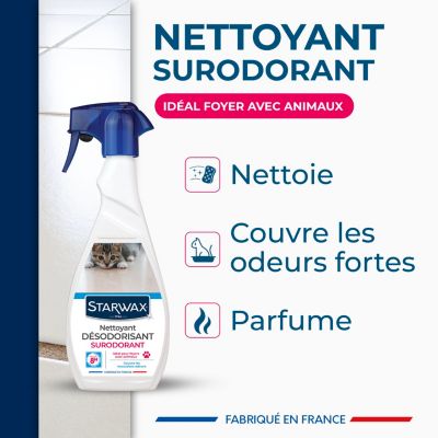 Nettoyant désinfectant suprodorant milieu animal Starwax 500ml