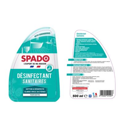 Nettoyant détartrant désinfectant 4 en 1 Spado 500ml