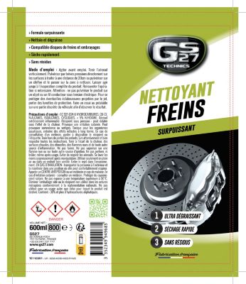 Nettoyant freins voiture GS27 600 ml