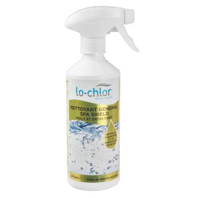 Nettoyant général SPA Shield LO-CHLOR 475 ml - LCC-500-0494, protecteur et rénovateur pour acrylique, vinyle et caoutchouc