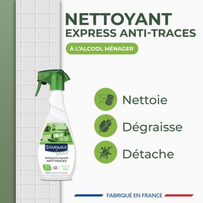 Nettoyant multi-usages à l'alcool ménager SoluVert Starwax 500ml