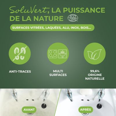 Nettoyant multi-usages à l'alcool ménager SoluVert Starwax 500ml