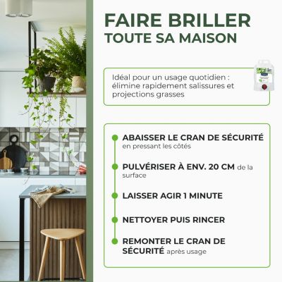 Nettoyant multi-usages à l'alcool ménager SoluVert Starwax 500ml