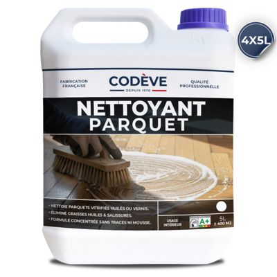 Nettoyant Parquet - 20 L   - Codeve Bois - Pour Le Nettoyage De Votre Parquet, Plancher, Stratifié Ou Sol En Bois.