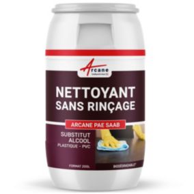 Nettoyant plastique sans alcool : PVC, PC, téléphone etc...  - 200 L - ARCANE INDUSTRIES