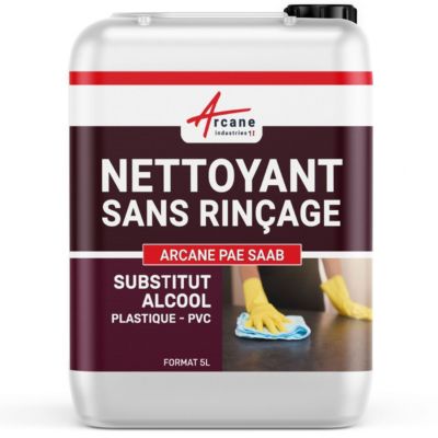 Nettoyant plastique sans alcool : PVC, PC, téléphone etc...  - 5 L - ARCANE INDUSTRIES