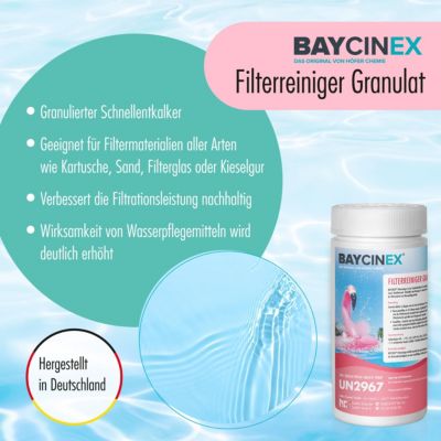Nettoyant Pour Filtre Baycinex En Granulés En Sceaux De 1 Kg x 1