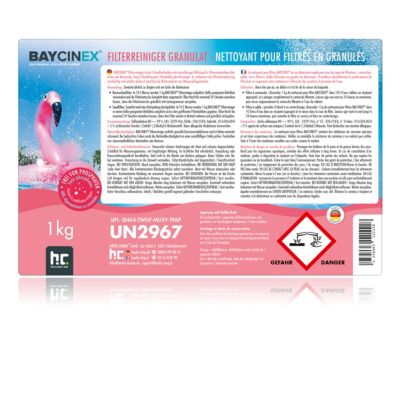 Nettoyant Pour Filtre Baycinex En Granulés En Sceaux De 1 Kg x 1
