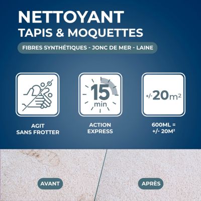 Nettoyant raviveur express tapis et moquettes Starwax 600ml
