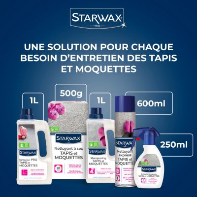 Nettoyant raviveur express tapis et moquettes Starwax 600ml
