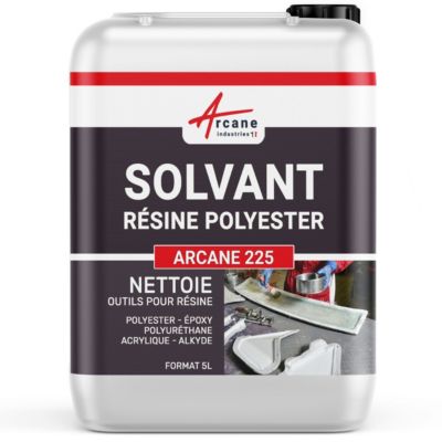 Nettoyant Solvant Résine Polyester - Substitut acétone  - 5 L - ARCANE INDUSTRIES