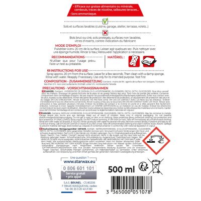 Nettoyant surpuissant multi surfaces Starwax 500 ml