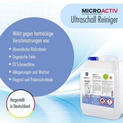 Nettoyant Ultrason 1 x 1 L - Détergent Universel Pour Bain À Ultrasons - Lunettes, Bijoux, Prothèses Dentaires, Métaux
