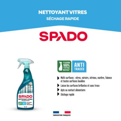 Nettoyant vitres pulvérisateur - séchage rapide 750ml Spado